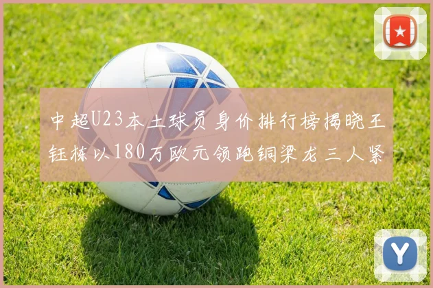 中超U23本土球员身价排行榜揭晓王钰栋以180万欧元领跑铜梁龙三人紧随其后